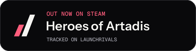 Dark launch badge for Heroes of Artadis