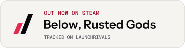 Light launch badge for Below, Rusted Gods