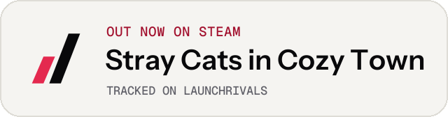 Light launch badge for Stray Cats in Cozy Town