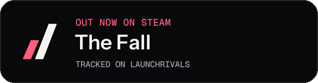 Dark launch badge for The Fall