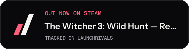 Dark launch badge for The Witcher 3: Wild Hunt — Remastered