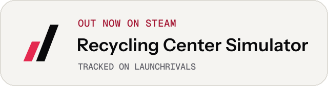 Light launch badge for Recycling Center Simulator