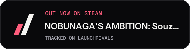 Dark launch badge for NOBUNAGA'S AMBITION: Souzou