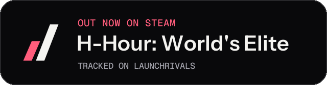 Dark launch badge for H-Hour: World's Elite