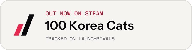 Light launch badge for 100 Korea Cats