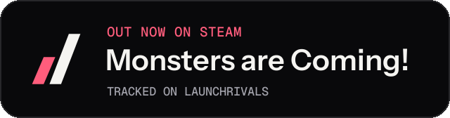 Dark launch badge for Monsters are Coming!