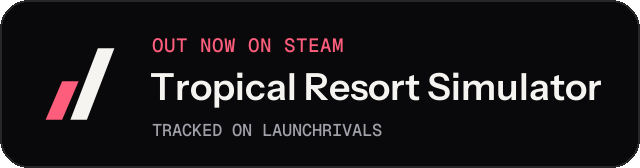Dark launch badge for Tropical Resort Simulator