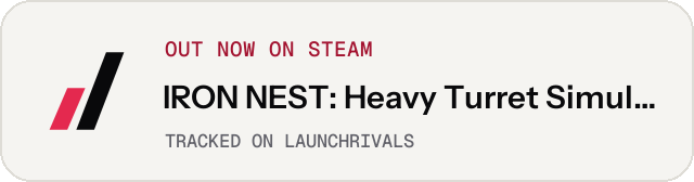 Light launch badge for IRON NEST: Heavy Turret Simulator