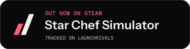 Dark launch badge for Star Chef Simulator