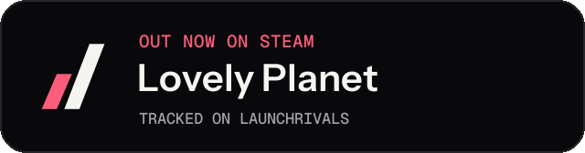 Dark launch badge for Lovely Planet