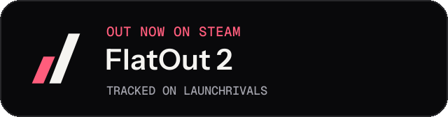 Dark launch badge for FlatOut 2