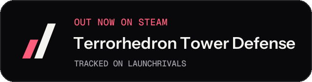 Dark launch badge for Terrorhedron Tower Defense