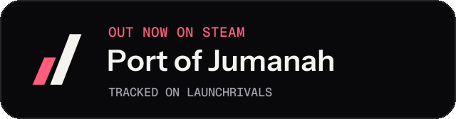 Dark launch badge for Port of Jumanah