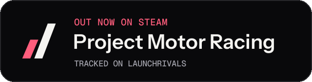 Dark launch badge for Project Motor Racing