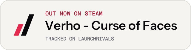 Light launch badge for Verho - Curse of Faces