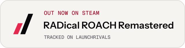 Light launch badge for RADical ROACH Remastered