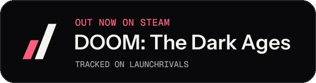 Dark launch badge for DOOM: The Dark Ages