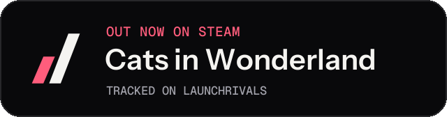 Dark launch badge for Cats in Wonderland