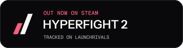 Dark launch badge for HYPERFIGHT 2