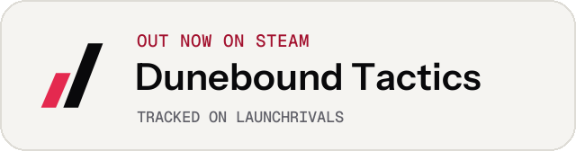 Light launch badge for Dunebound Tactics