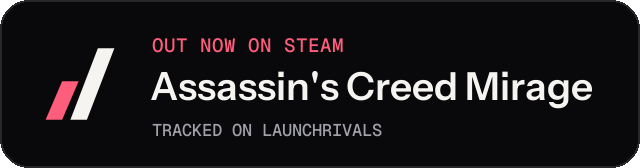 Dark launch badge for Assassin's Creed Mirage