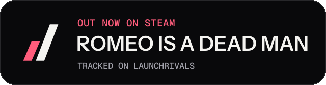 Dark launch badge for ROMEO IS A DEAD MAN
