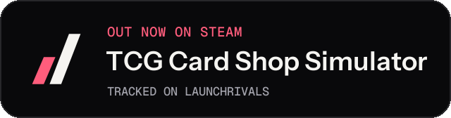 Dark launch badge for TCG Card Shop Simulator