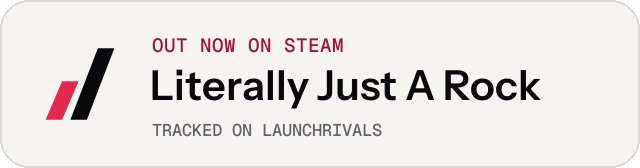 Light launch badge for Literally Just A Rock