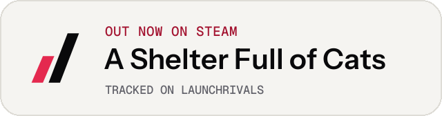 Light launch badge for A Shelter Full of Cats