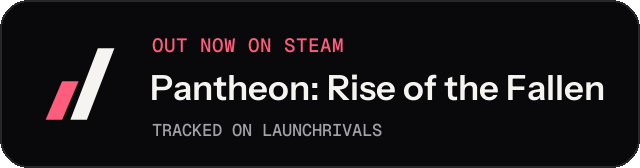 Dark launch badge for Pantheon: Rise of the Fallen