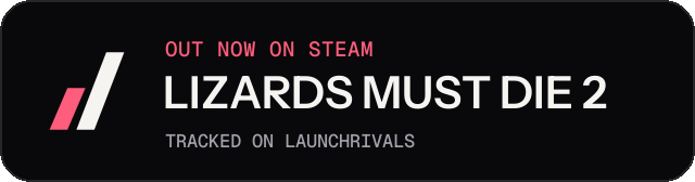 Dark launch badge for LIZARDS MUST DIE 2