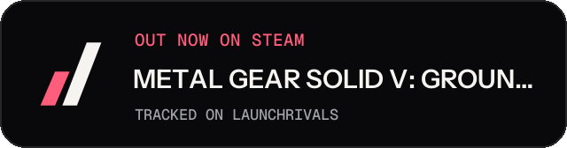 Dark launch badge for METAL GEAR SOLID V: GROUND ZEROES