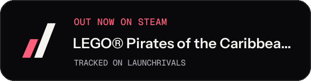 Dark launch badge for LEGO® Pirates of the Caribbean: The Video Game