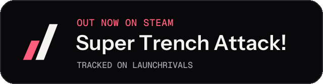 Dark launch badge for Super Trench Attack!