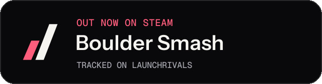 Dark launch badge for Boulder Smash