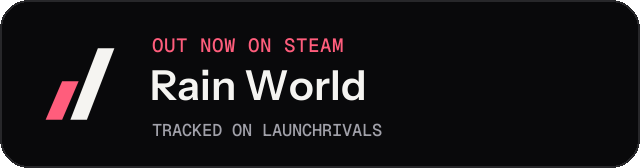 Dark launch badge for Rain World