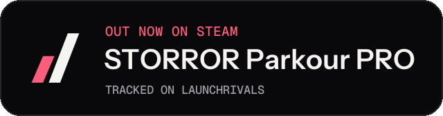Dark launch badge for STORROR Parkour PRO
