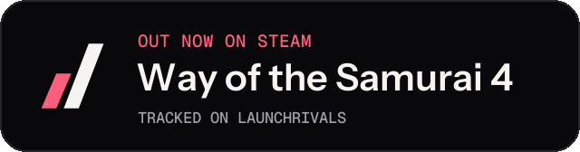 Dark launch badge for Way of the Samurai 4