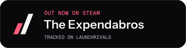 Dark launch badge for The Expendabros