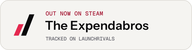 Light launch badge for The Expendabros