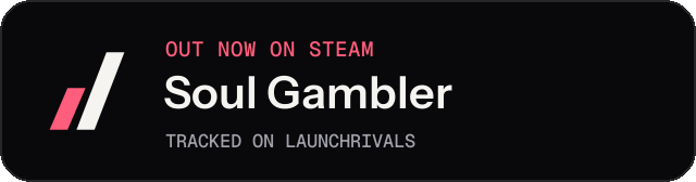 Dark launch badge for Soul Gambler