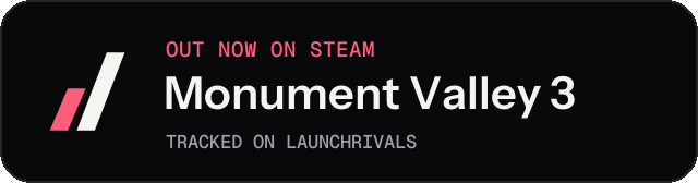 Dark launch badge for Monument Valley 3