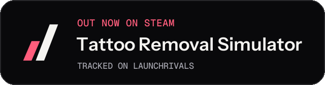 Dark launch badge for Tattoo Removal Simulator