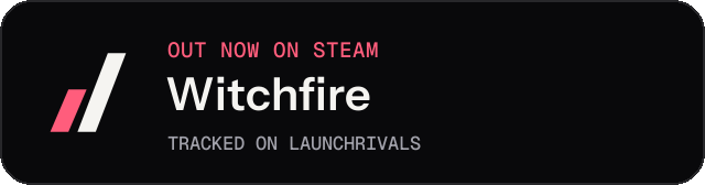 Dark launch badge for Witchfire