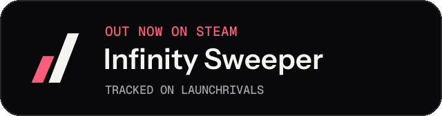 Dark launch badge for Infinity Sweeper