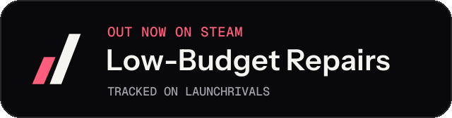 Dark launch badge for Low-Budget Repairs