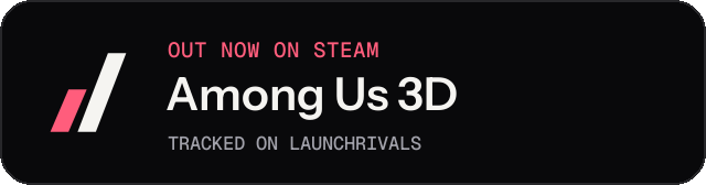 Dark launch badge for Among Us 3D