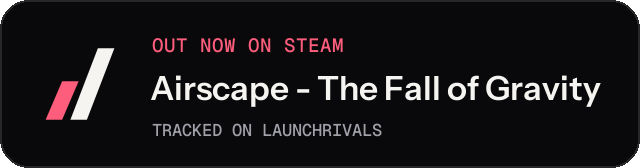 Dark launch badge for Airscape - The Fall of Gravity