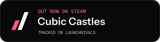 Dark launch badge for Cubic Castles