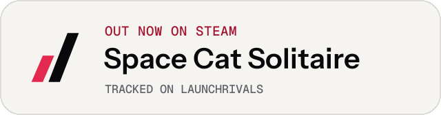 Light launch badge for Space Cat Solitaire